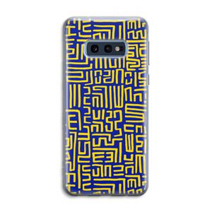 CaseCompany Majorelle Blue Print: Samsung Galaxy S10e Transparant Hoesje