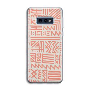 CaseCompany Marrakech Pink: Samsung Galaxy S10e Transparant Hoesje
