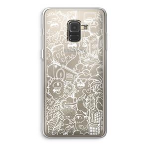 CaseCompany Vexx City #2: Samsung Galaxy A8 (2018) Transparant Hoesje