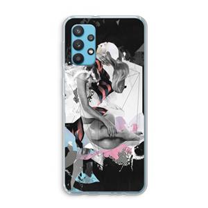 CaseCompany Camouflage de sommeil: Samsung Galaxy A32 4G Transparant Hoesje