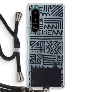 CaseCompany Marrakech print: Sony Xperia 5 III Transparant Hoesje met koord