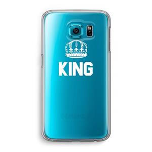 CaseCompany King zwart: Samsung Galaxy S6 Transparant Hoesje