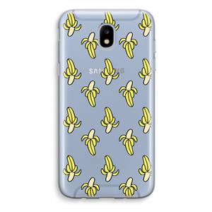 CaseCompany Bananas: Samsung Galaxy J5 (2017) Transparant Hoesje