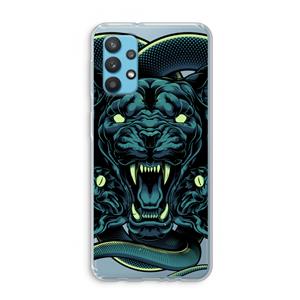 CaseCompany Cougar and Vipers: Samsung Galaxy A32 4G Transparant Hoesje