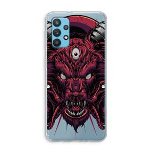 CaseCompany Hell Hound and Serpents: Samsung Galaxy A32 4G Transparant Hoesje