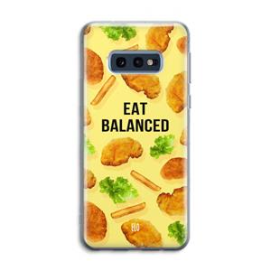 CaseCompany Eat Balanced: Samsung Galaxy S10e Transparant Hoesje