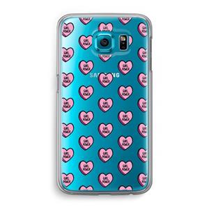 CaseCompany GIRL POWER: Samsung Galaxy S6 Transparant Hoesje