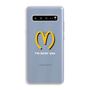 CaseCompany I'm lovin' you: Samsung Galaxy S10 5G Transparant Hoesje