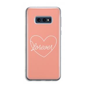 CaseCompany Forever heart: Samsung Galaxy S10e Transparant Hoesje