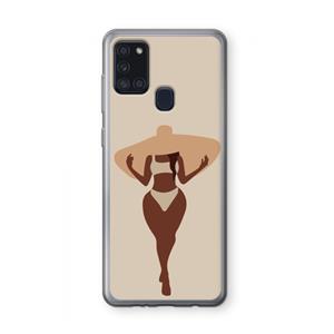 CaseCompany Let's get salty: Samsung Galaxy A21s Transparant Hoesje