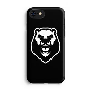 CaseCompany Angry Bear (black): iPhone SE 2020 Tough Case