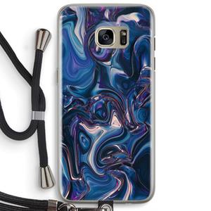 CaseCompany Mirrored Mirage: Samsung Galaxy S7 Edge Transparant Hoesje met koord