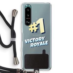 CaseCompany Victory Royale: Sony Xperia 5 III Transparant Hoesje met koord