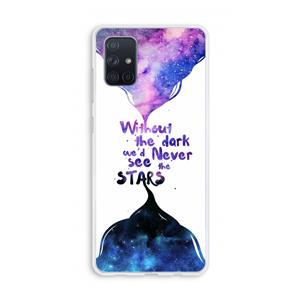 CaseCompany Stars quote: Galaxy A71 Transparant Hoesje