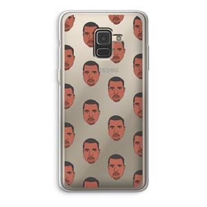 CaseCompany Kanye Call Me℃: Samsung Galaxy A8 (2018) Transparant Hoesje