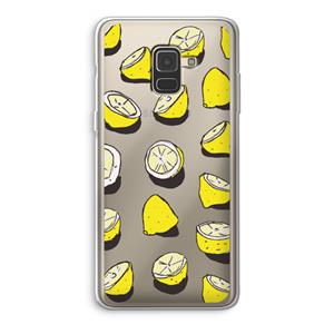 CaseCompany When Life Gives You Lemons...: Samsung Galaxy A8 (2018) Transparant Hoesje