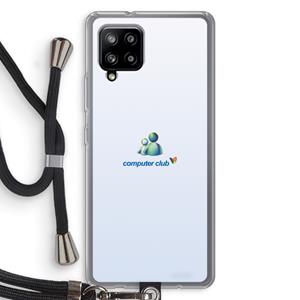 CaseCompany MSN: Samsung Galaxy A42 5G Transparant Hoesje met koord