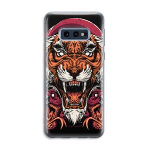 CaseCompany Tiger and Rattlesnakes: Samsung Galaxy S10e Transparant Hoesje