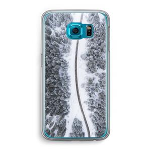 CaseCompany Snøfall: Samsung Galaxy S6 Transparant Hoesje