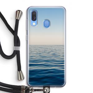 CaseCompany Water horizon: Samsung Galaxy A40 Transparant Hoesje met koord
