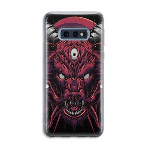 CaseCompany Hell Hound and Serpents: Samsung Galaxy S10e Transparant Hoesje