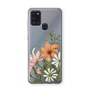CaseCompany Floral bouquet: Samsung Galaxy A21s Transparant Hoesje