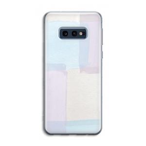 CaseCompany Square pastel: Samsung Galaxy S10e Transparant Hoesje