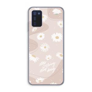 CaseCompany Daydreaming becomes reality: Samsung Galaxy A03s Transparant Hoesje