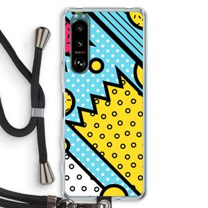 CaseCompany Pop Art #1: Sony Xperia 5 III Transparant Hoesje met koord