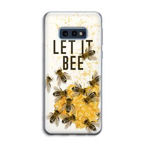 CaseCompany Let it bee: Samsung Galaxy S10e Transparant Hoesje