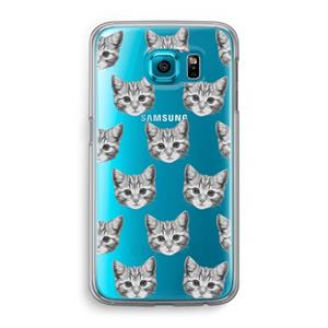 CaseCompany Kitten: Samsung Galaxy S6 Transparant Hoesje