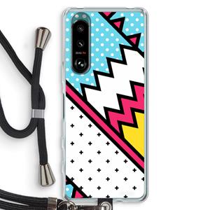 CaseCompany Pop Art #2: Sony Xperia 5 III Transparant Hoesje met koord