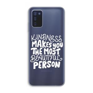 CaseCompany The prettiest: Samsung Galaxy A03s Transparant Hoesje
