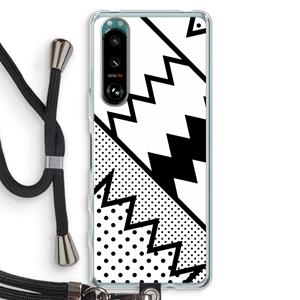 CaseCompany Pop Art #5: Sony Xperia 5 III Transparant Hoesje met koord