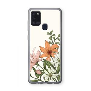 CaseCompany Floral bouquet: Samsung Galaxy A21s Transparant Hoesje