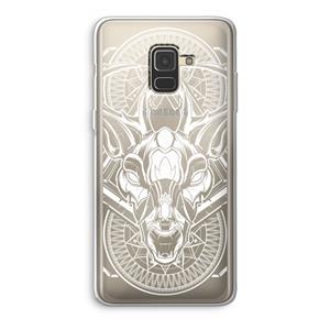 CaseCompany Oh Deer: Samsung Galaxy A8 (2018) Transparant Hoesje