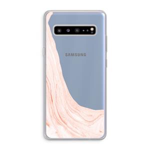 CaseCompany Peach bath: Samsung Galaxy S10 5G Transparant Hoesje