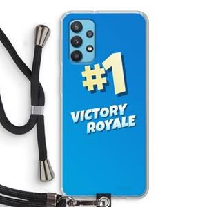 CaseCompany Victory Royale: Samsung Galaxy A32 4G Transparant Hoesje met koord