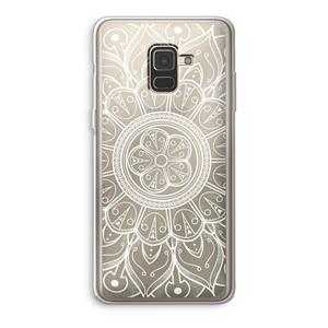 CaseCompany Roses Are Red: Samsung Galaxy A8 (2018) Transparant Hoesje