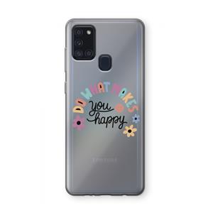 CaseCompany Happy days: Samsung Galaxy A21s Transparant Hoesje