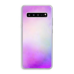CaseCompany Clouds pastel: Samsung Galaxy S10 5G Transparant Hoesje