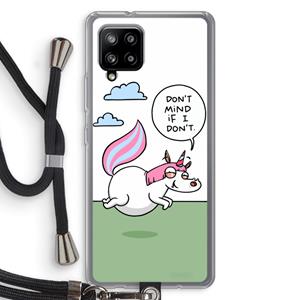 CaseCompany Unicorn: Samsung Galaxy A42 5G Transparant Hoesje met koord
