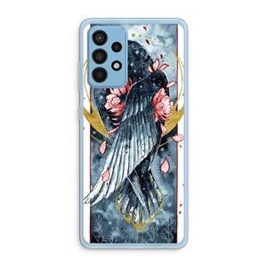 CaseCompany Golden Raven: Samsung Galaxy A52 Transparant Hoesje