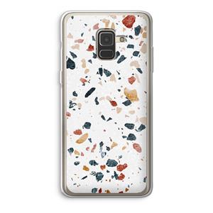CaseCompany Terrazzo N°4: Samsung Galaxy A8 (2018) Transparant Hoesje