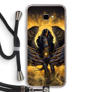 CaseCompany Pegasus: Samsung Galaxy J4 Plus Transparant Hoesje met koord