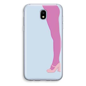 CaseCompany Pink panty: Samsung Galaxy J5 (2017) Transparant Hoesje