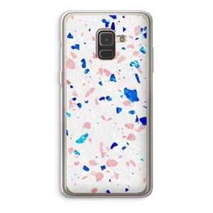 CaseCompany Terrazzo N°6: Samsung Galaxy A8 (2018) Transparant Hoesje