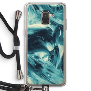 CaseCompany Dreaming About Whales: Samsung Galaxy A8 (2018) Transparant Hoesje met koord