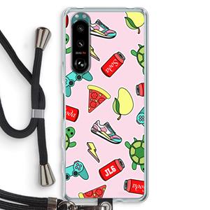 CaseCompany Things Jamie Loves: Sony Xperia 5 III Transparant Hoesje met koord