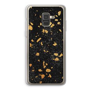 CaseCompany Terrazzo N°7: Samsung Galaxy A8 (2018) Transparant Hoesje